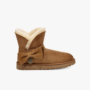 Ugg Suede Mini Bow Women Classic Boots Brown (5840RIDPE)